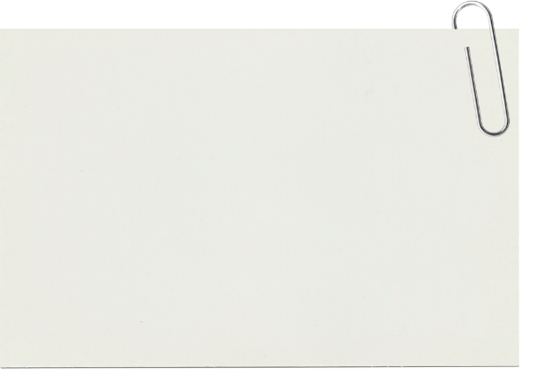 Notizpapier mit Büroklammer